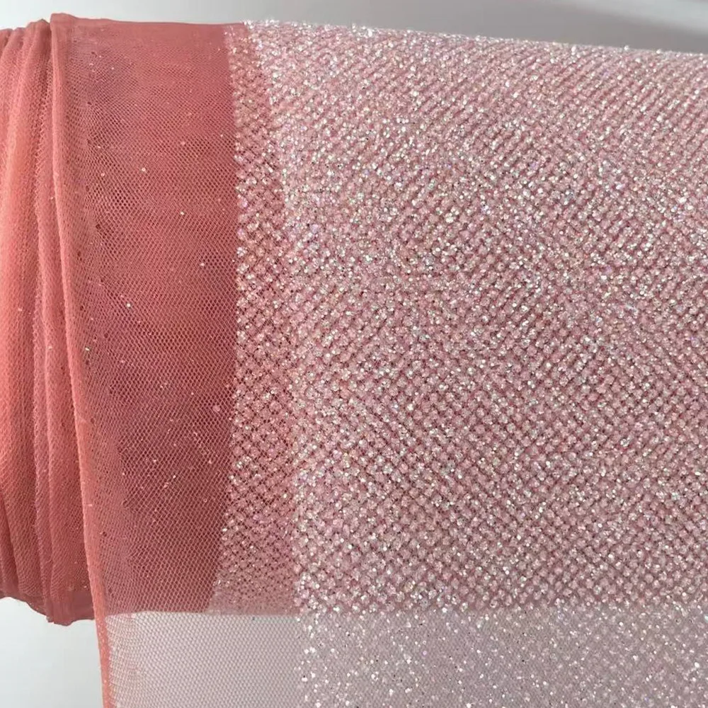 Diamant-Pailletten, Hochglanz, neuer schillernder strahlender Stoff, individuelle Brautkleider, strahlendes Partykleid, hohe Qualität, RS24467 – Detail 11