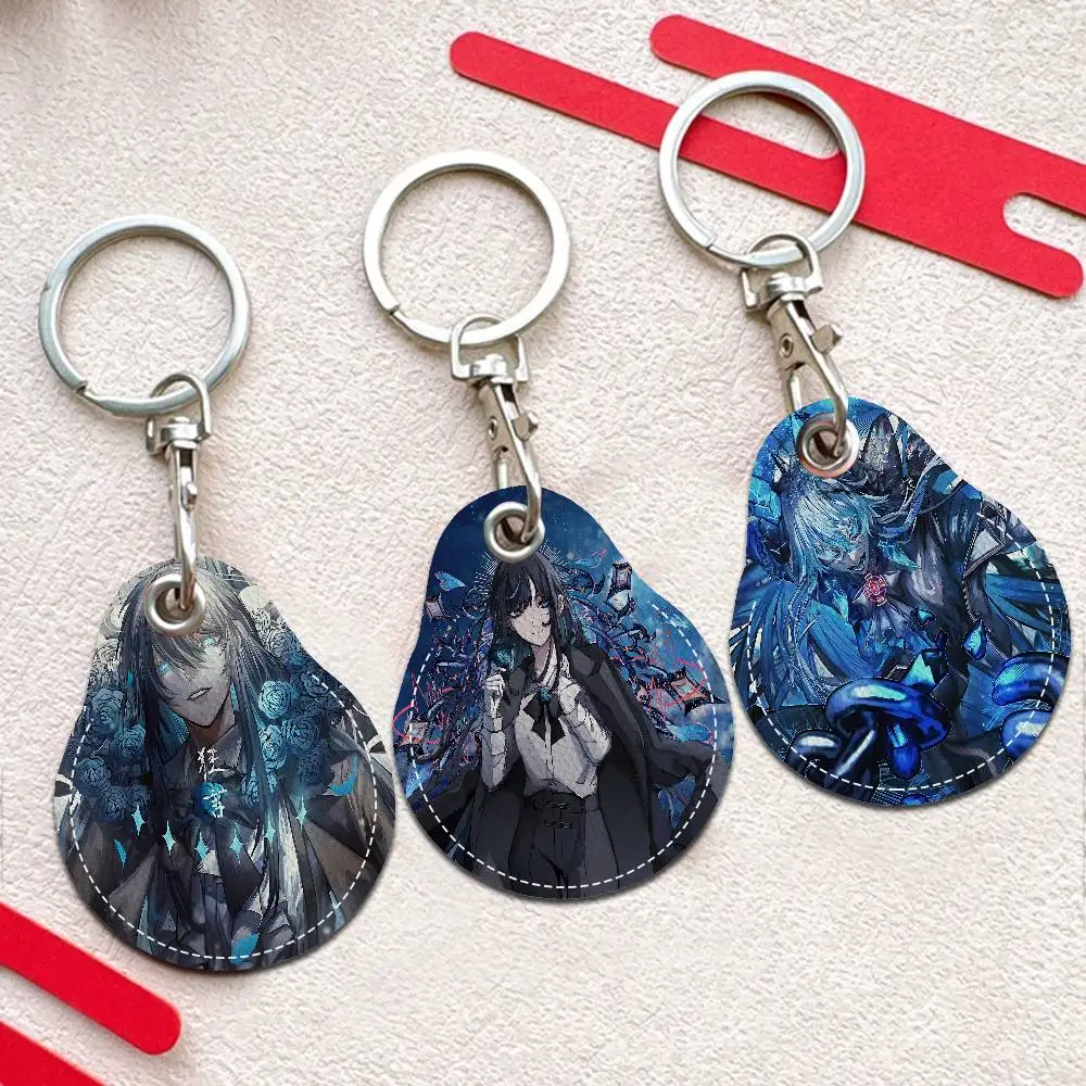 المغني أدو حامل مفتاح جديد بو الجلود مفتاح الحقيبة ضئيلة مدبرة المنزل مفتاح الوصول مدخل الحرس بطاقة حامي حامل #2