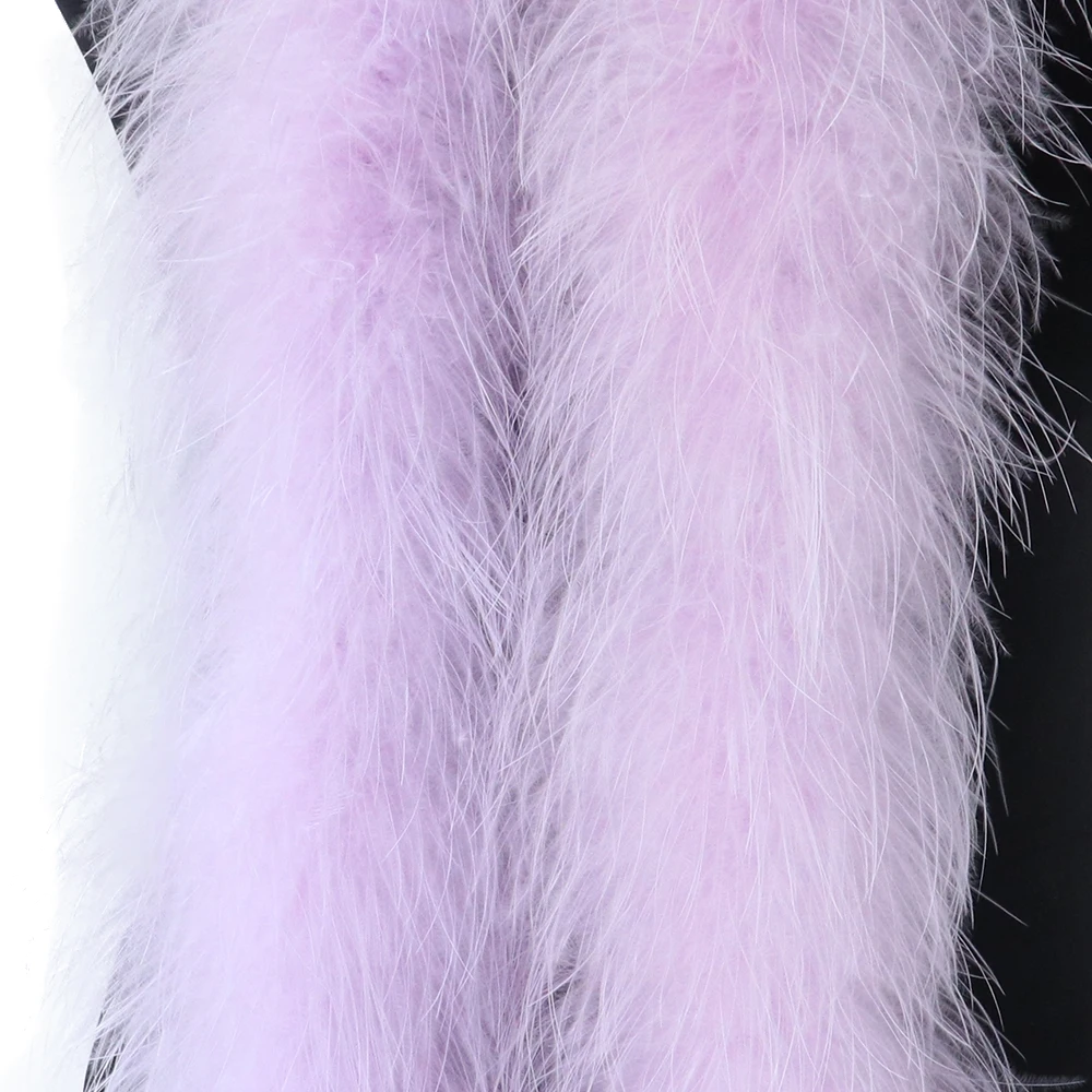 Feather Trim Marabou - マラボウターキーフェザーボアトリム 2M 22g フェザーヘッドピース、コサージュ、ブローチ、ヘアアクセサリー、ウェディングパーティー、DIYクラフト、縫製用