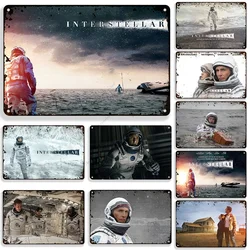 2014 Movie Interstellar Rusty Wall Metal Poster Man Cave Club Metal Tin Sign Vintage Metal Signs Industral Decor Plaque