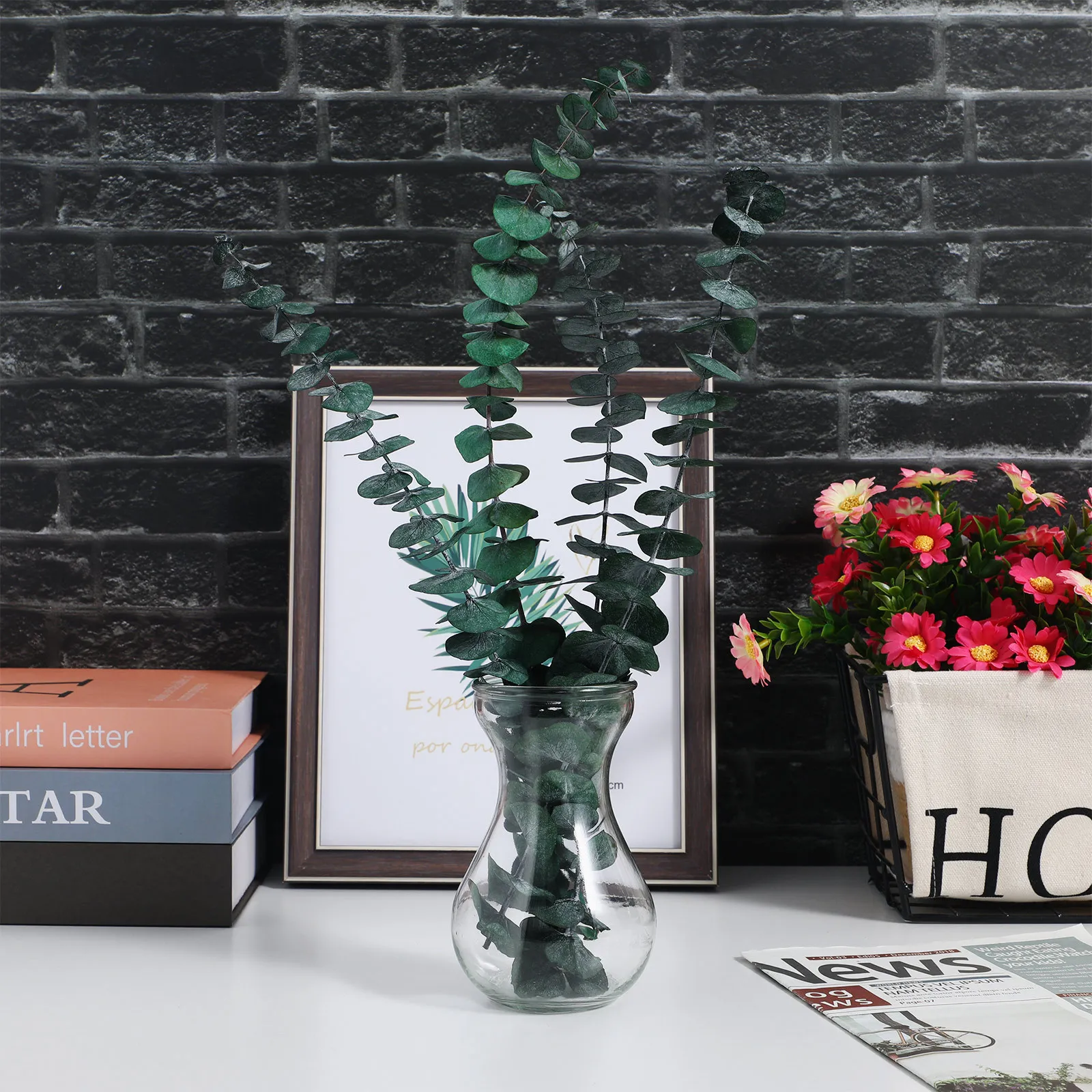 

4Pcs Clear Glass Vase Small Hyacinth Bud Hydroponic Flower Container Decorative Planter for Home Office Garden