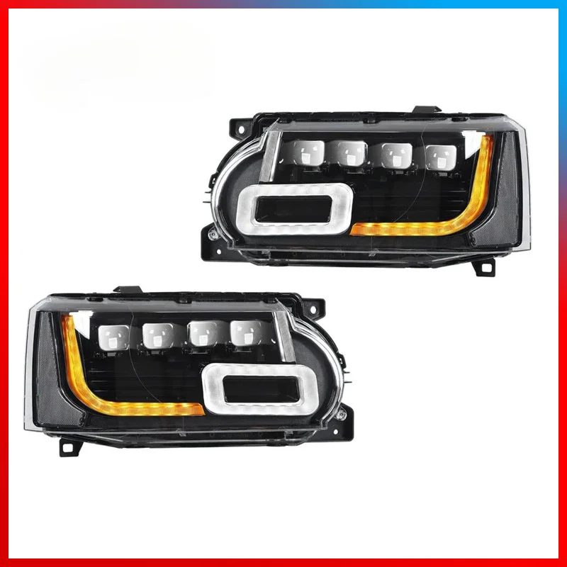 

Applicable 2010-2013 Range Rover Executive/Sports Headlight Modified with New Four Lenses LED Daytime Running Light