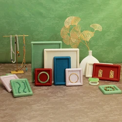 Jewelry tray, palace style light luxury jewelry, display tray, jade ware, jade bracelet, jewelry display, viewing tray