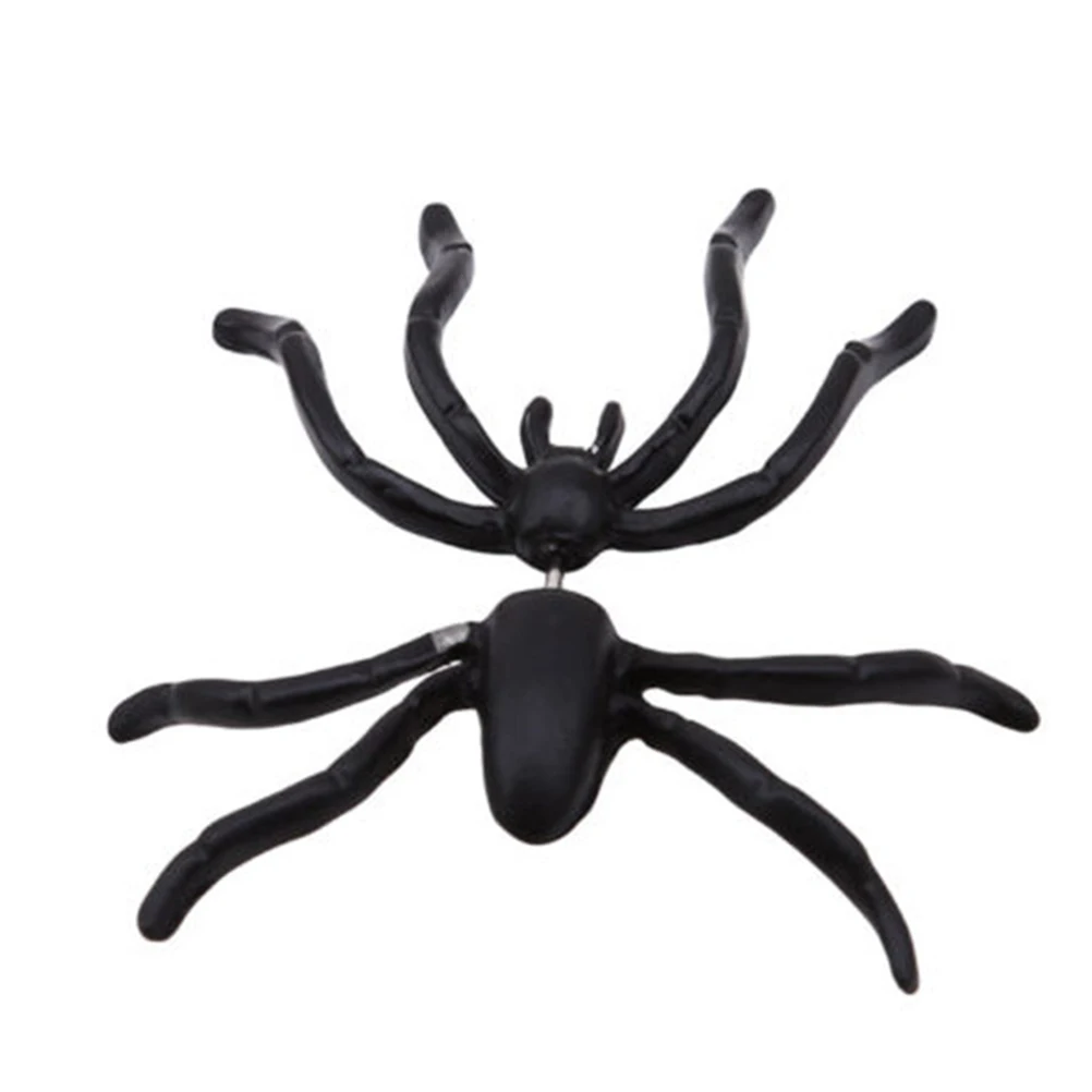 

12pcs Funny Black Spider Earrings Earrings Alloy Ear Cuff Punk Piercing Earring Jewelry Decor for Woman
