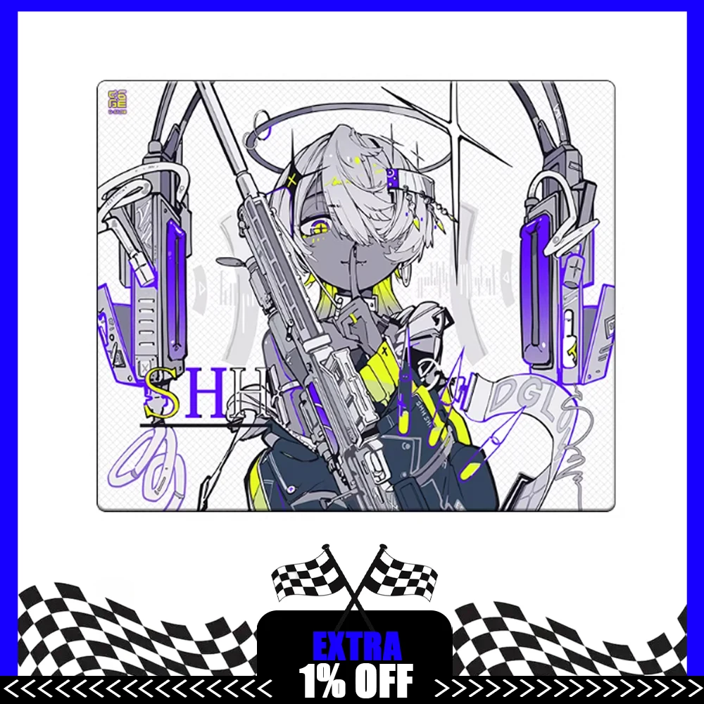 

Коврик для мыши D-GLOW ICE SPEED Glass, гладкий и скоростной, ультратонкий, с полным покрытием, TTK APEX Valorant, аксессуары для ПК