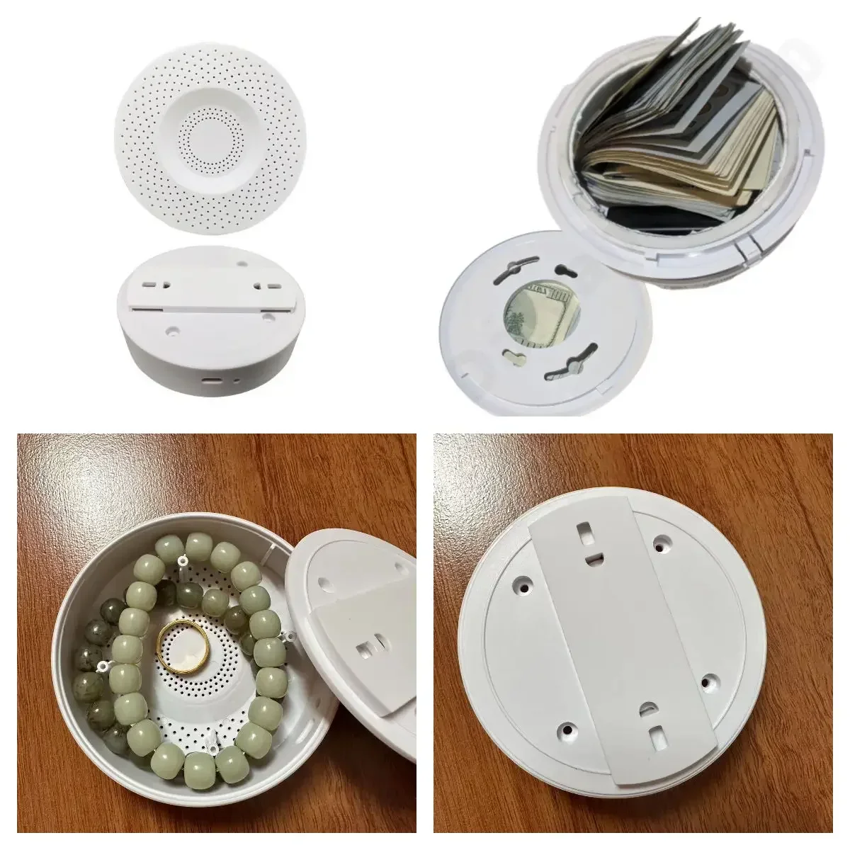 1PCS NEW Private Money Box Fake Smoke Alarm Hidden Safety Surprise Secret Hideaway Plant Stash Hide Money Keys Jewelry Valuables