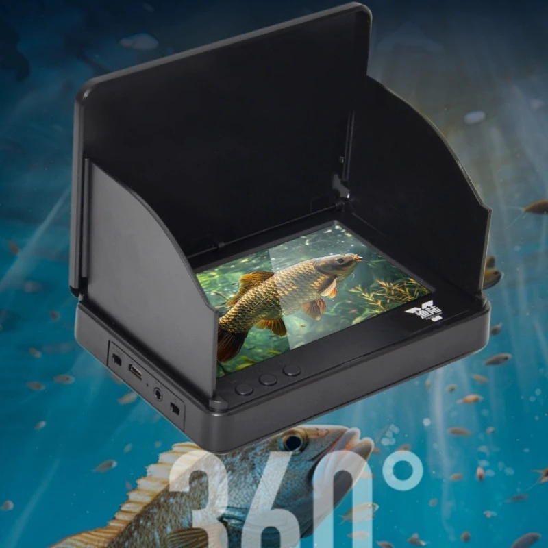 Portable Panoramic Fish Finder Rotating Underwater High-definition Camera Lightweight Multifunctional Fishing Fish Finder Tackle