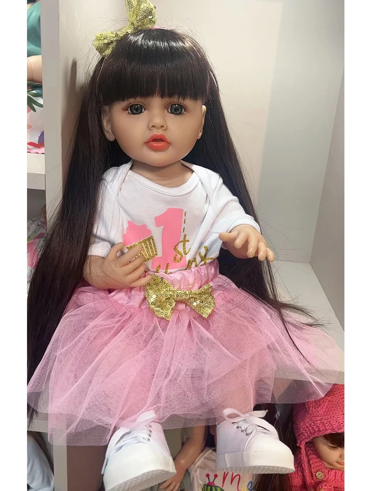 KEIUMI Full Silicone Vinyl Fashion Reborn Baby Girl Doll 55 cm Newborn Baby Dolls Toddler For Child Birthday XMAS Gifts Playmate