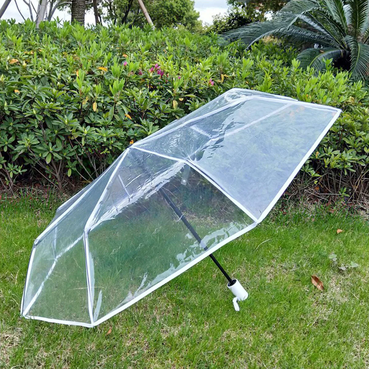 

1Pcs Premium Material Triple Folding Umbrella Waterproof Automatic for Rainy Sunny Days Travel Outdoor Protection