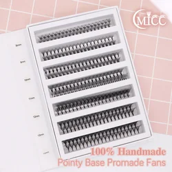 Sharp Narrow Stem Premade Fans Eyelash Extension 5D 6D 10D Mix Length Thin Pointy Base Russian Fans Ready Russian Volume Lashes