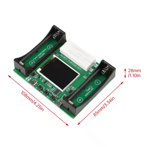 18650 Lithium Battery Capacity Tester Module MAh MWh Digital Battery Power Detector Module 18650 Battery Tester