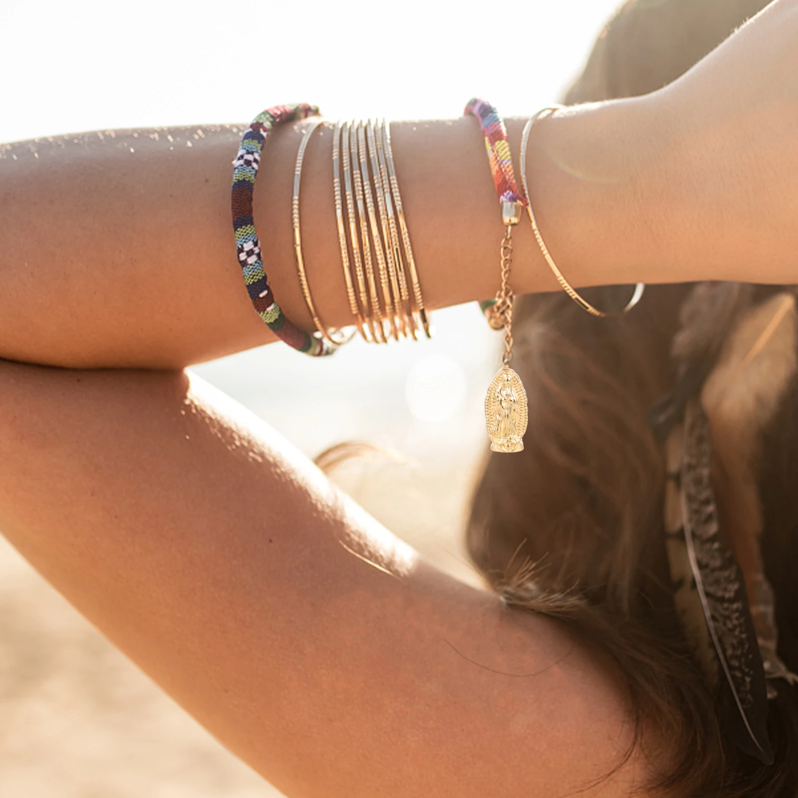 

60Pcs Virgin Mary Pendant Charms Electric Plated Alloy Jewelry Making Accessories DIY Necklace Bracelet Earring Crafts Supplies