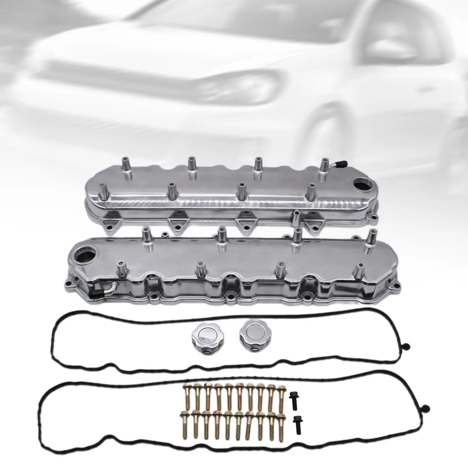 

2Pcs Valve Covers Convenient Practical Replace for GM LT Gen V LT1 LT4