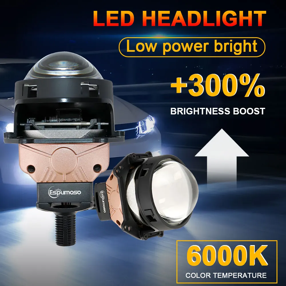 3 Inch 24V Bi LED Lenses Headlight 200W 6000K LED Lamp For Truck Bus For Hella 3R G5 Car Accessory LED Projector Lens Spotlights