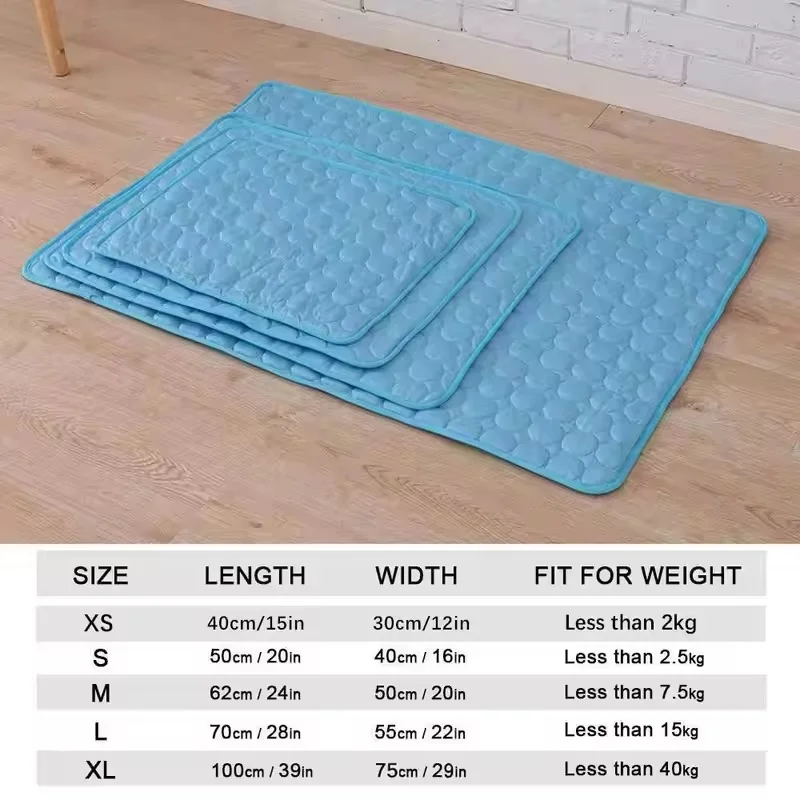 Ice Silk Cooling Mat for Pets, Breathable Summer Sofa Bed, Washable Comfort Pad for Dogs and Cats of All Sizes view 4