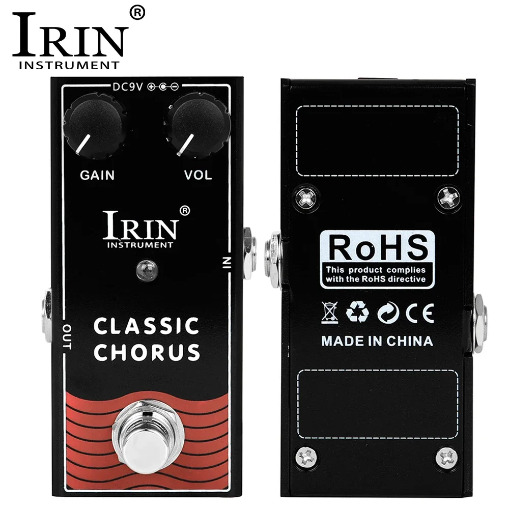 IRIN RF-05 Classic Chorus Guitar Effect Pedal Crisp and Transparent Chorus Guitar Pedal  True Bypass Guitar Parts & Accessories