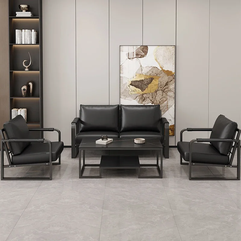 Wrought Iron Single Small Coffee Table for Office Easy Assembly Reliable Performance Floor Protection Easy to Clean