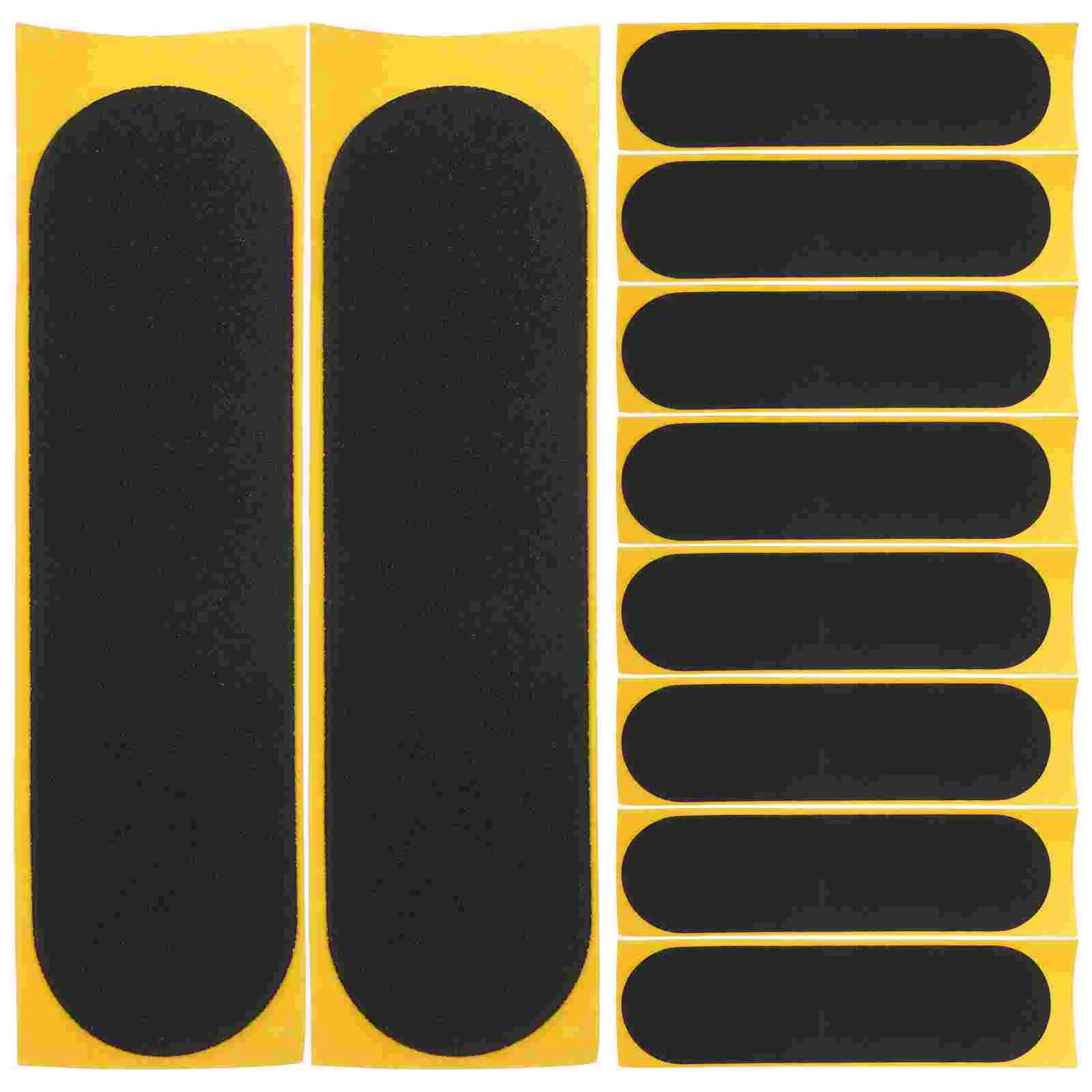 10 Pcs Finger Anti-slip Pad Skateboard Grip Tape Accessories Black For Fingerboards