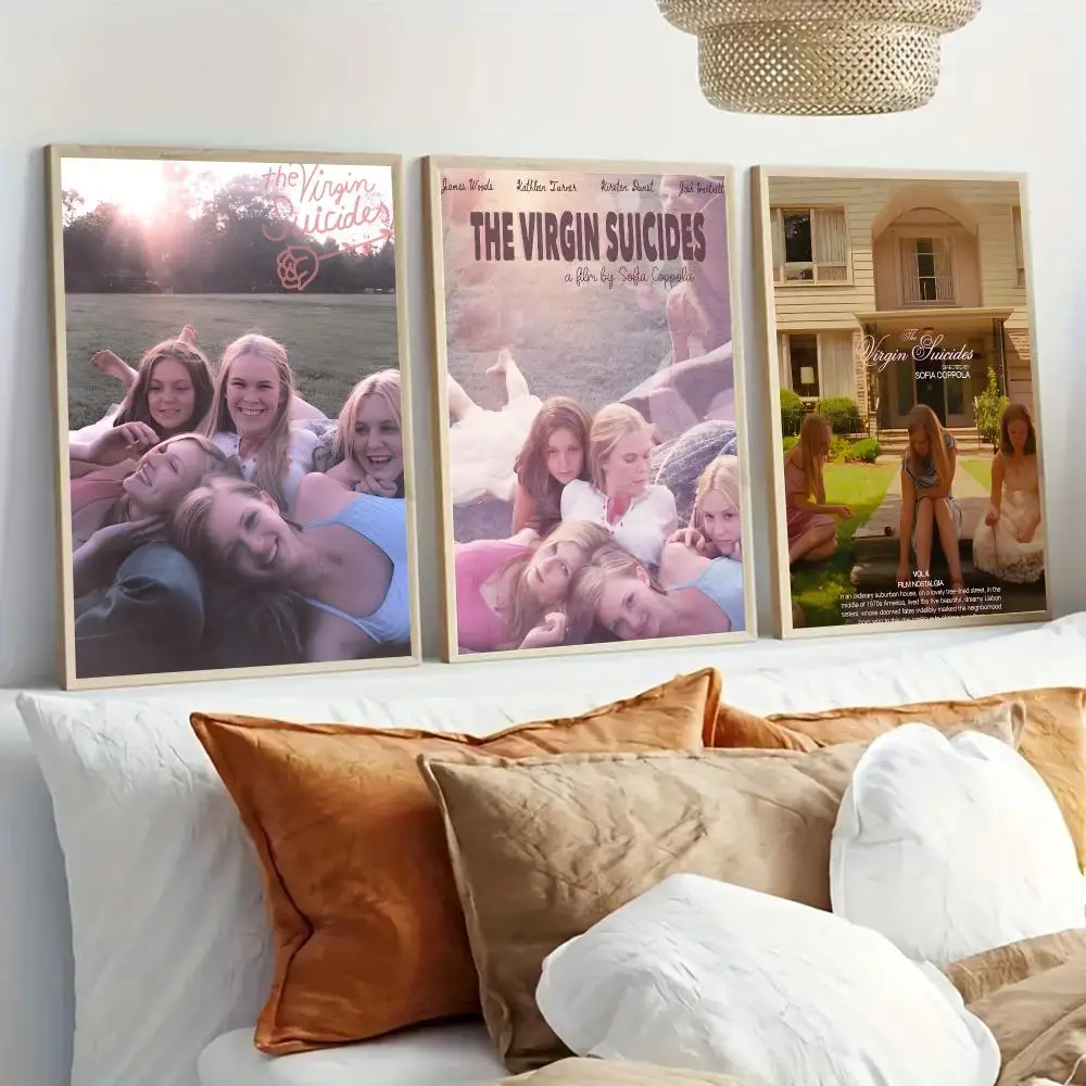 The V-Virgin Suicides Movie Poster Modern Home Living Bedroom Bar Hallway Waterproof Wall Art Aesthetic Decor