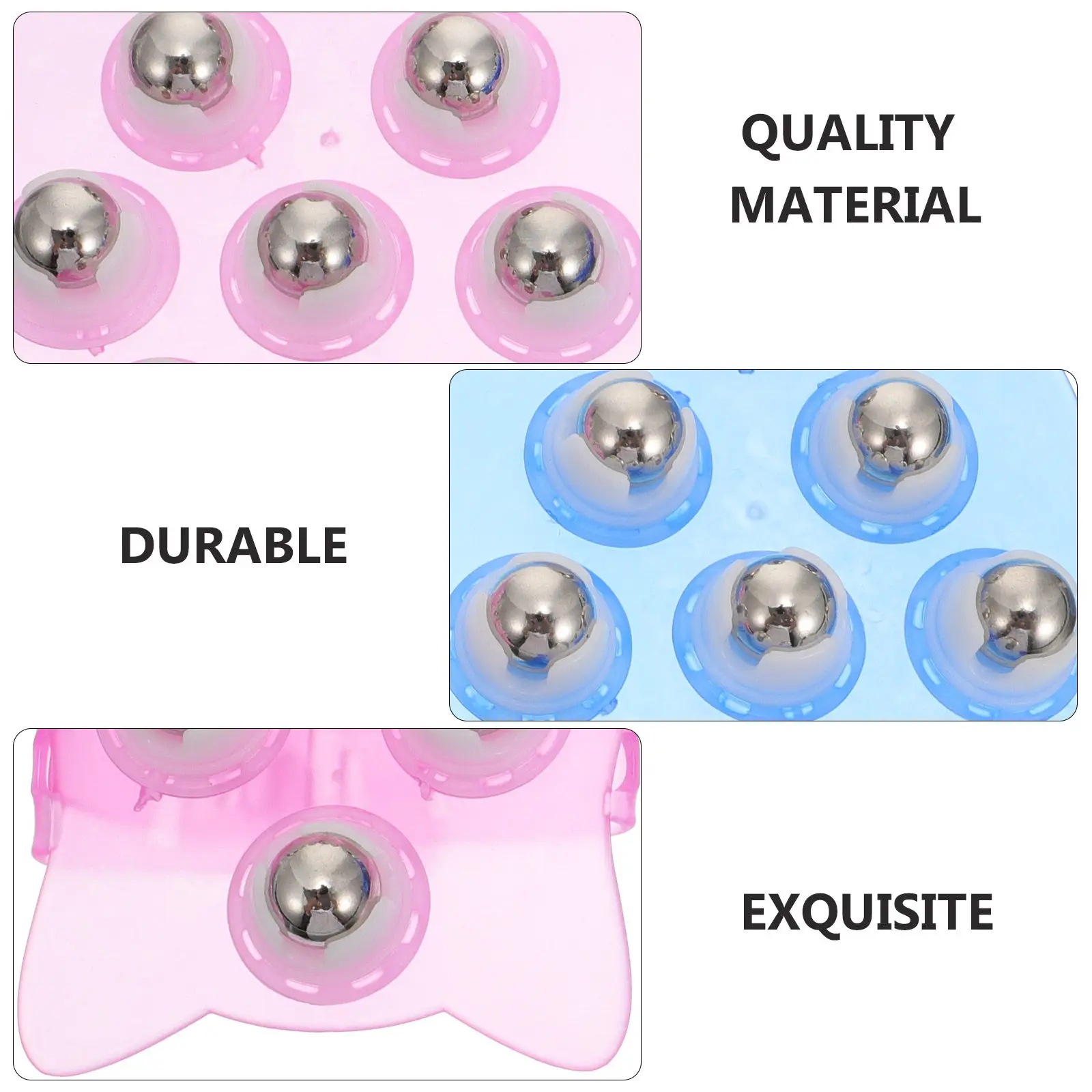 

1Set Nine-Beads Cat Shape Body Massagers Steel Roller Ball Massage Tool for Neck Back Foot Pain Relief Circulation Boost