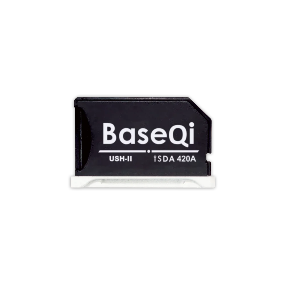 Baseqi For Macbook M1/M2/M3 Pro14inch 16inch 2024/23/22/21 A2442 A2485 Aluminum MicroSD Card Adapter Increase Storage420A 303A