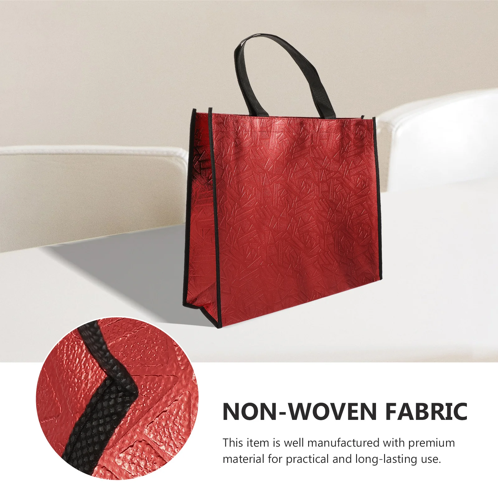 

4Pcs Reusable Gift Packaging Bags Tote Bags with Handle Portable Gift Packing Holders for Travel Self-Driving Trips