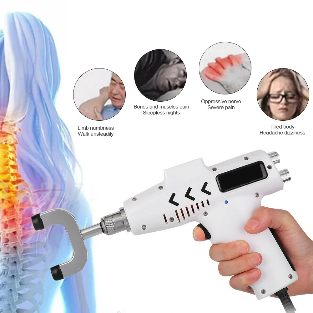 

Electric Correction Gun Set 4 Heads Spine Chiropractic Adjusting Instrument Massager Relaxation Devices Shaping Delays Bone Agin