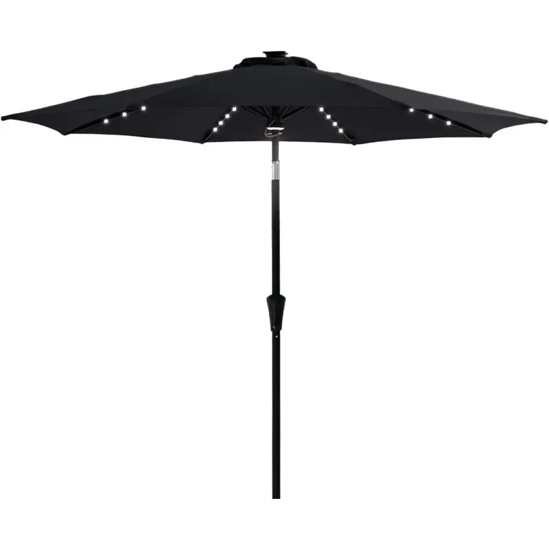 

#'# Hot Sales # Hot Sales 11 Ft Solar Powered Outdoor Market Patio Table Umbrella With LED Lights And Tilt