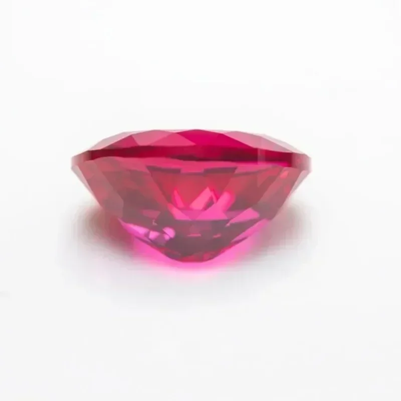 

Lab Grown Ruby Red Color Oval Shape VVS1 Charms Gemstone for DIY Jewelry Making Necklace Rings Materials Selectable Certific