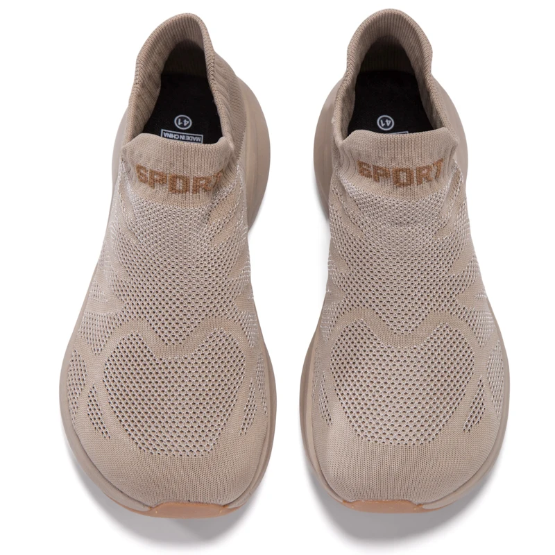 

Wide Toe Slip-on Lightweight Sock Shoes Male Casual Walking Sneakers Cushioning Breathable Outdoor Trainer Unisex hiking shoes