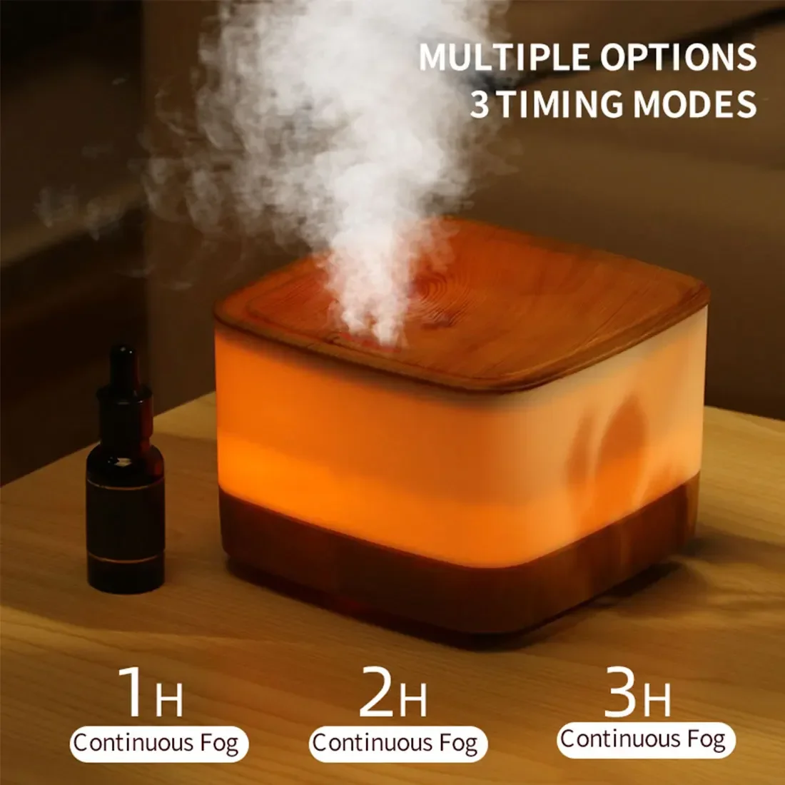 Remote Control 800Ml Aromatherapy Essential Oil Diffuser Ultrasonic Air Humidifier Wooden Perfume Diffuser For Home Bedroom