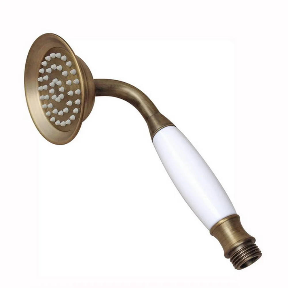 Antique Brass Classical Ceramic Telephone Hand Held Shower Head Bathroom replacement handhand shower zhh009