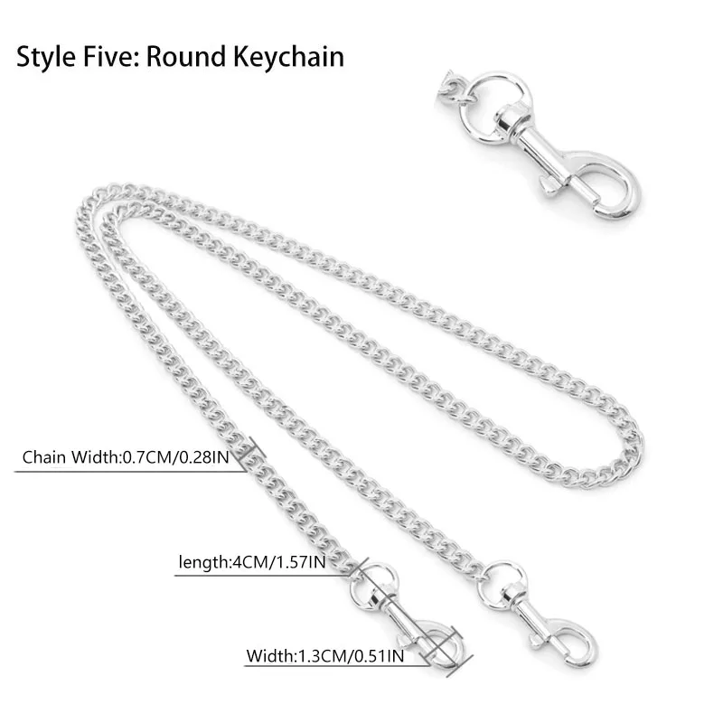 60/110cm Bag Chain Women Bags Chain Accessories Metal Extension Chains Crossbody Belt Replacement Bags Strap For Women\'s Bag