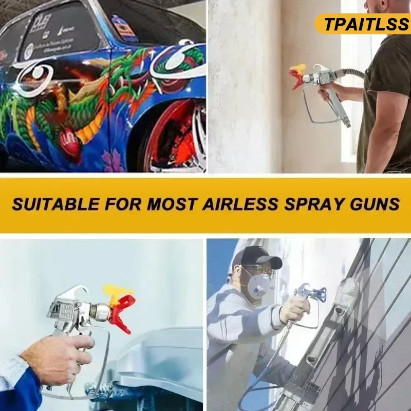 Pistola de pulverização bocal para Airless pintura pulverizador, ponta amarela, vários modelos, 515, 417, 211, 517, 635, 109