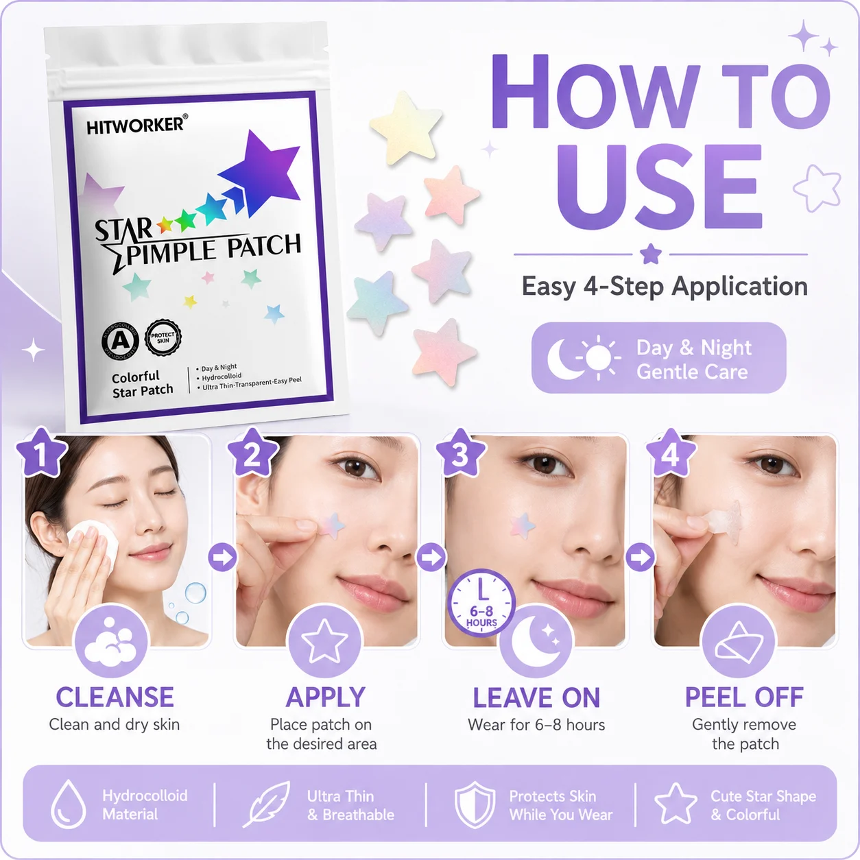 80/240/400pcs acne patches, wa - Skincare Basic ulasan dan harga