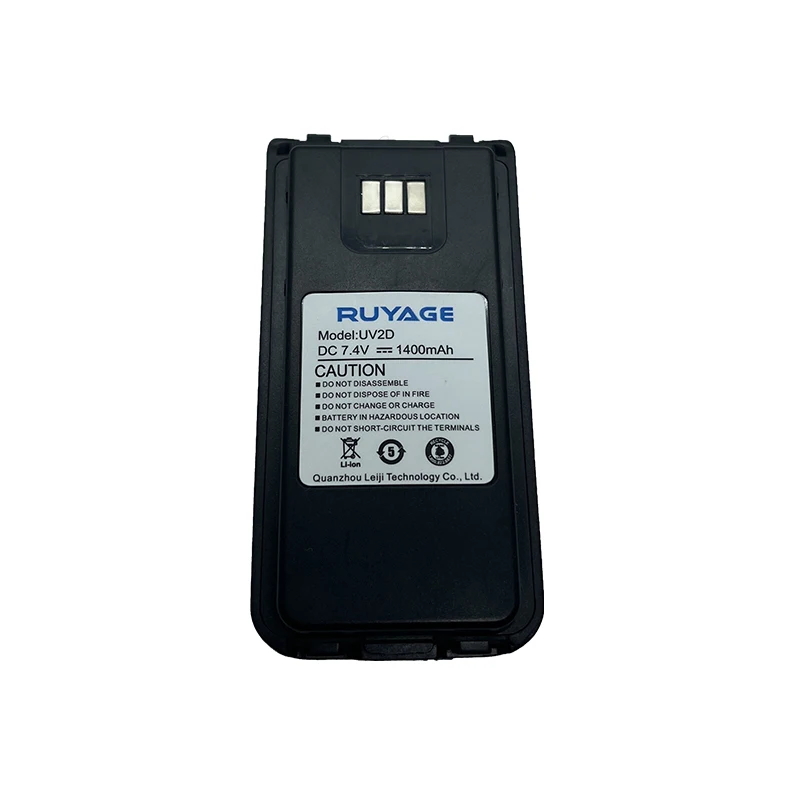 Ruyage-Two-Way Radio Accessories, UV2D Battery, 1400mAh