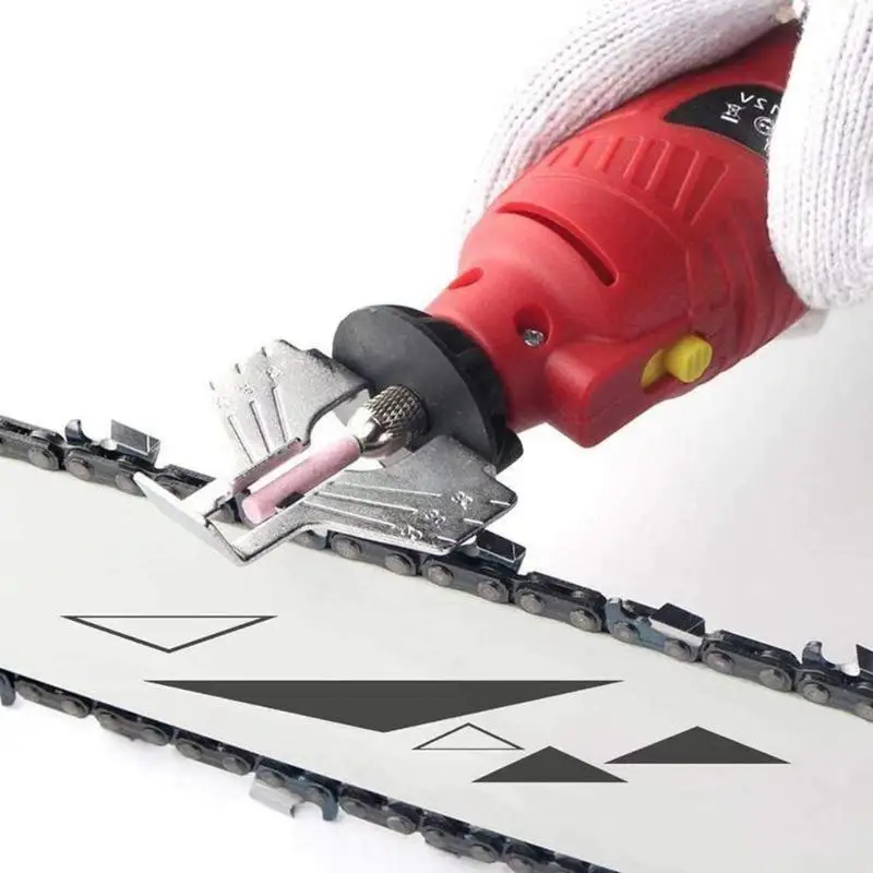 Electric Chainsaw Sharpening Kit Grinding Polish Serrated Chain Tool Power Accessory for Saw Maintenance