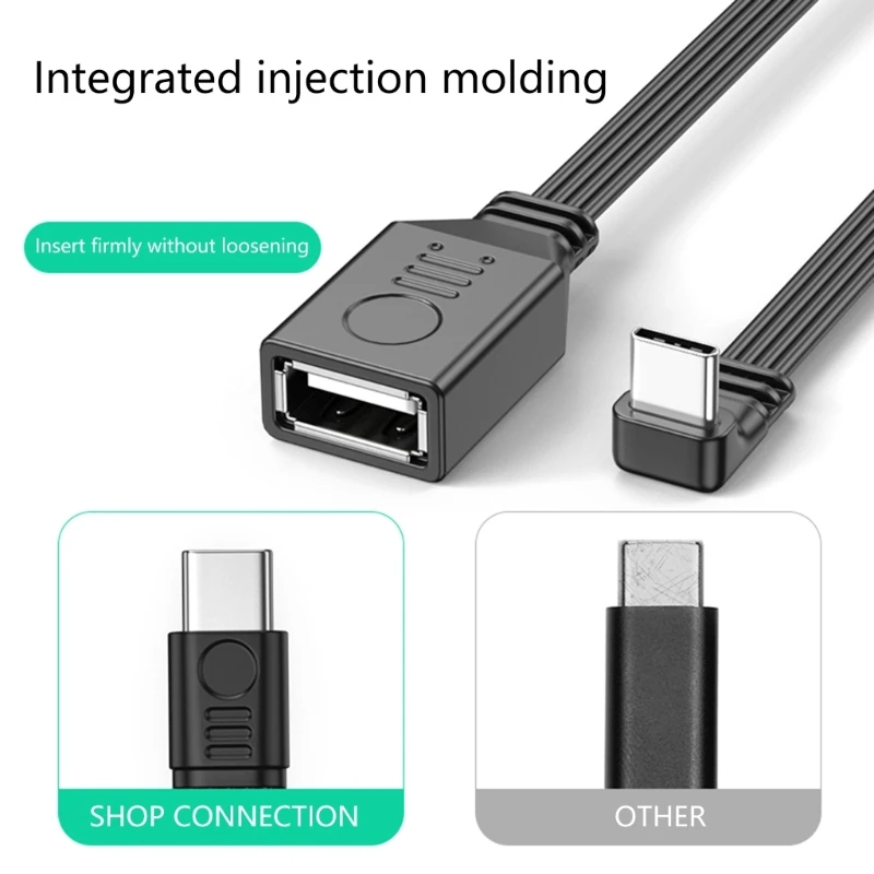 USB C Male to USB 2.0 Female USB C to USB 2.0 Adapter Cable Type C OTG Cable Replacement Part for Laptop Computer Tablet