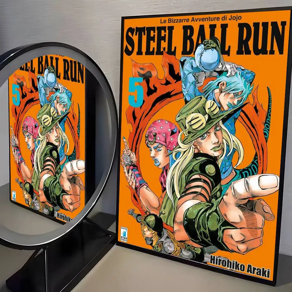 Anime JoJos Bizarre Adventure Retro-Poster, Kunst auf HD-Leinwand, hochwertiges ästhetisches Druckpapier, Wandkunst für Wohnzimmer, Heimdekoration – Detail 5