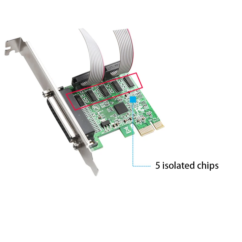بطاقة توسيع وحدة التحكم PCIe1X 2 المسلسل 1 المنفذ المتوازي بطاقة التوسع موسع PCIE محول PCIE محول بطاقة قفص الاتهام محطة