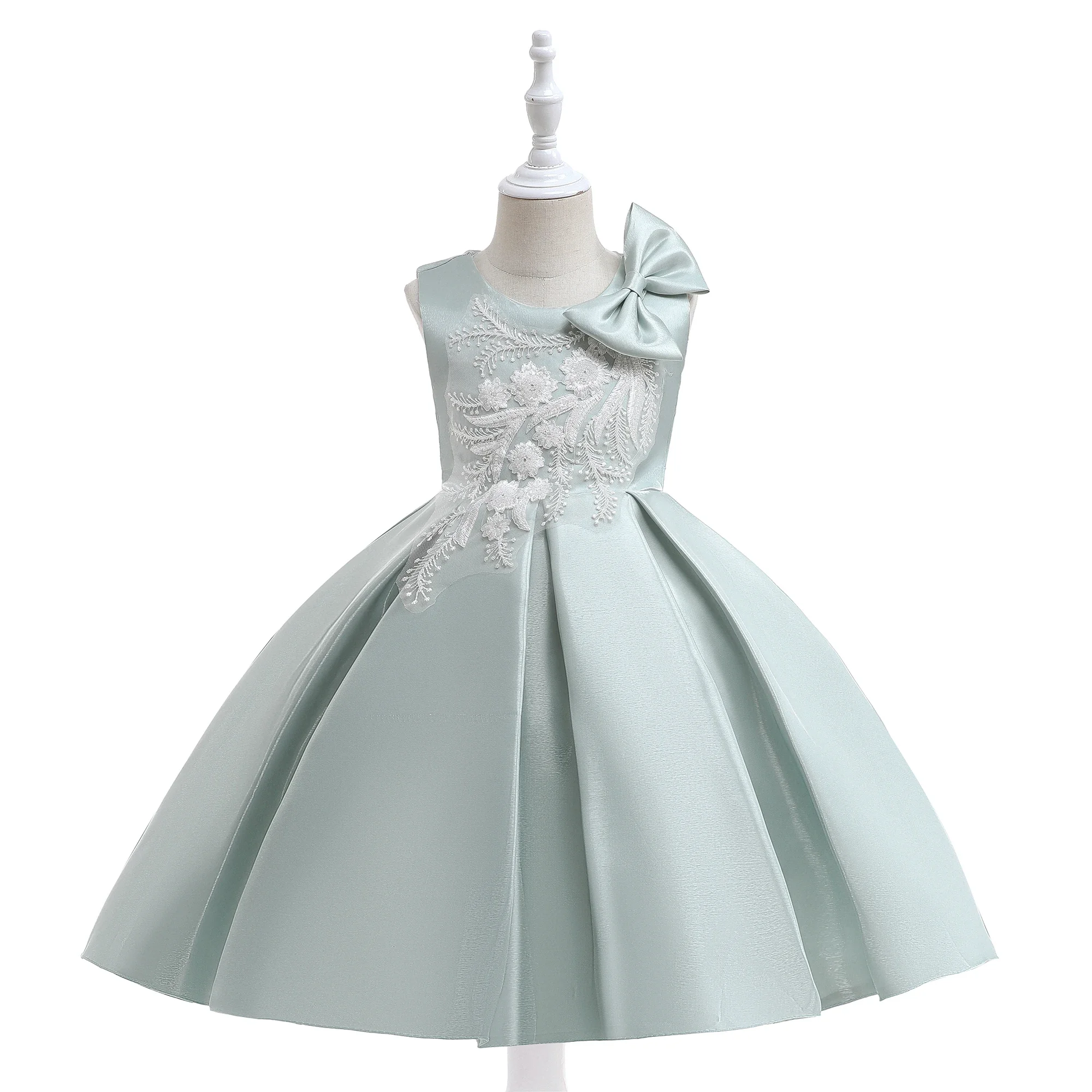 Girls Party Dresses 3 Colors 110cm-150cm Children Dress Performance Wedding Birthday Ball Gown Skirt