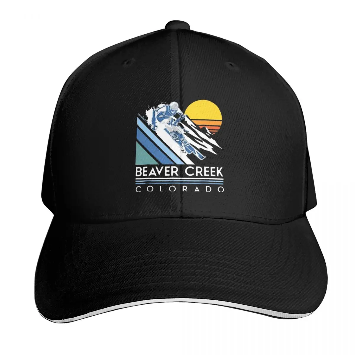 beaver creek colorado Baseball Cap Snapback Flat Bill Strapback Dad Hat Six Panel Structured Crown