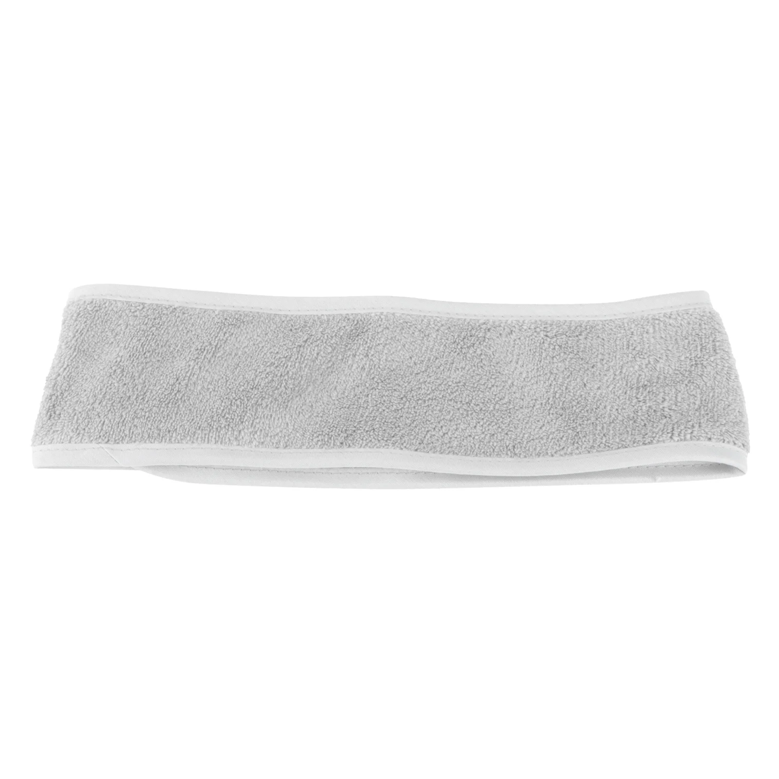 

1pc Stretch Fabric Spa Headband For Women Make Up Headband Facial Makeup Wash Reusable Adjustable Hair Band Grey