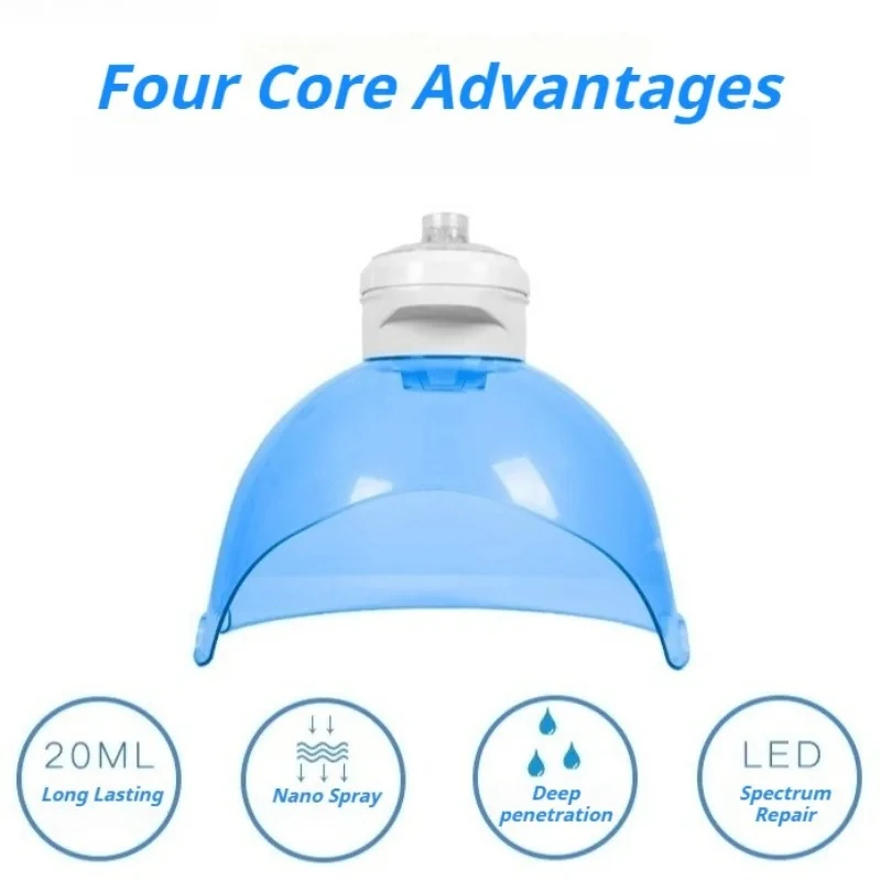 Fysiotherapie Zuurstof Gezichtsmasker Machine Foton Schoonheid Waterstof Zuurstof Maskers Led Lichttherapie Apparaat Diepe Reiniging Spray Masker