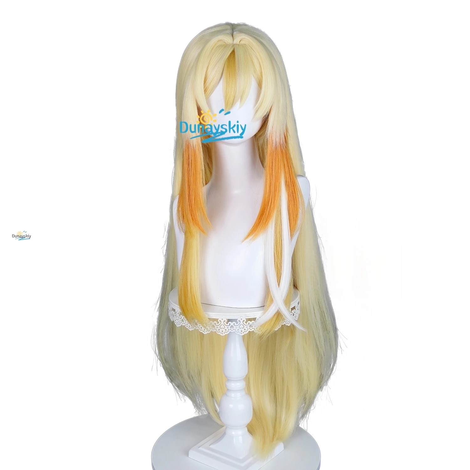 Rhinedottir Genshin تأثير شعر مستعار تأثيري ظلال المبادئ السماوية الشعر النساء الرجال هالوين الدعائم الطرف التبعي