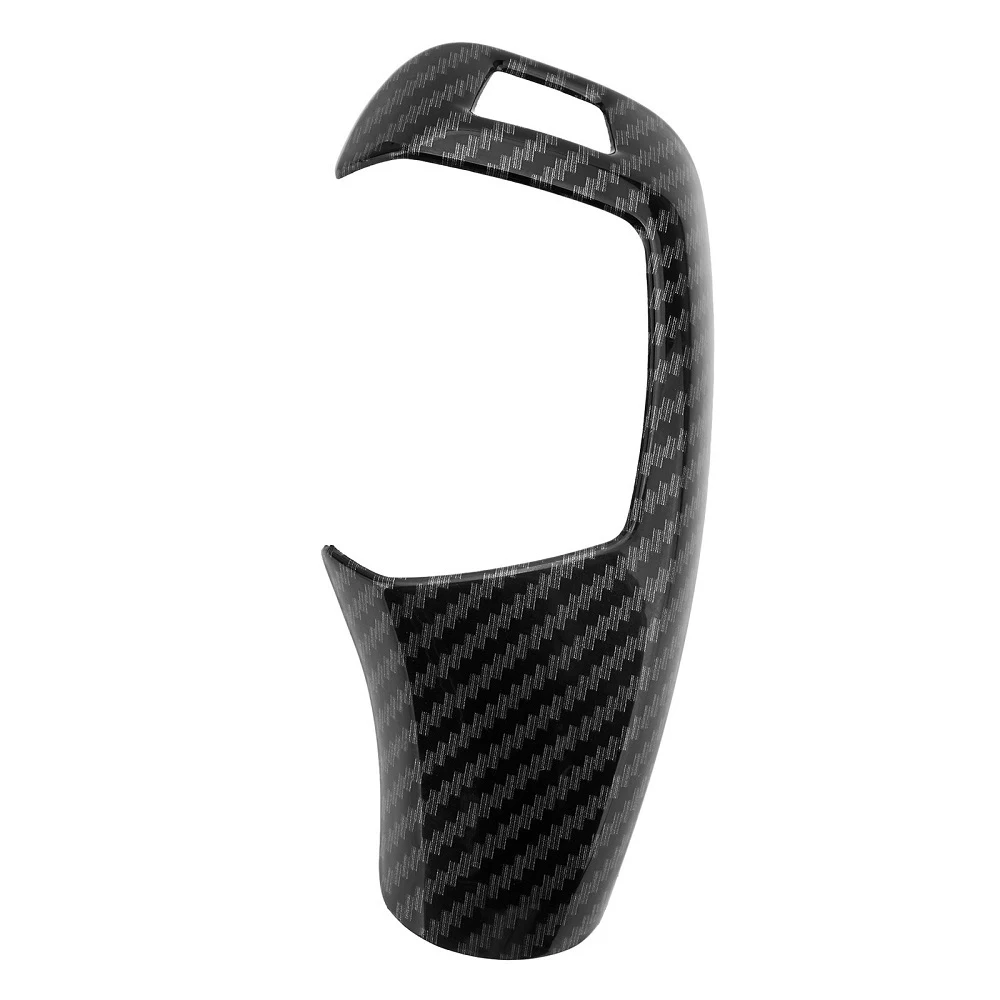 Carbon Fiber Style Gear Shift Knob Cover Trim For BMW X3 X4 X5 X6 F20 F22 F30 F32 F10 F12