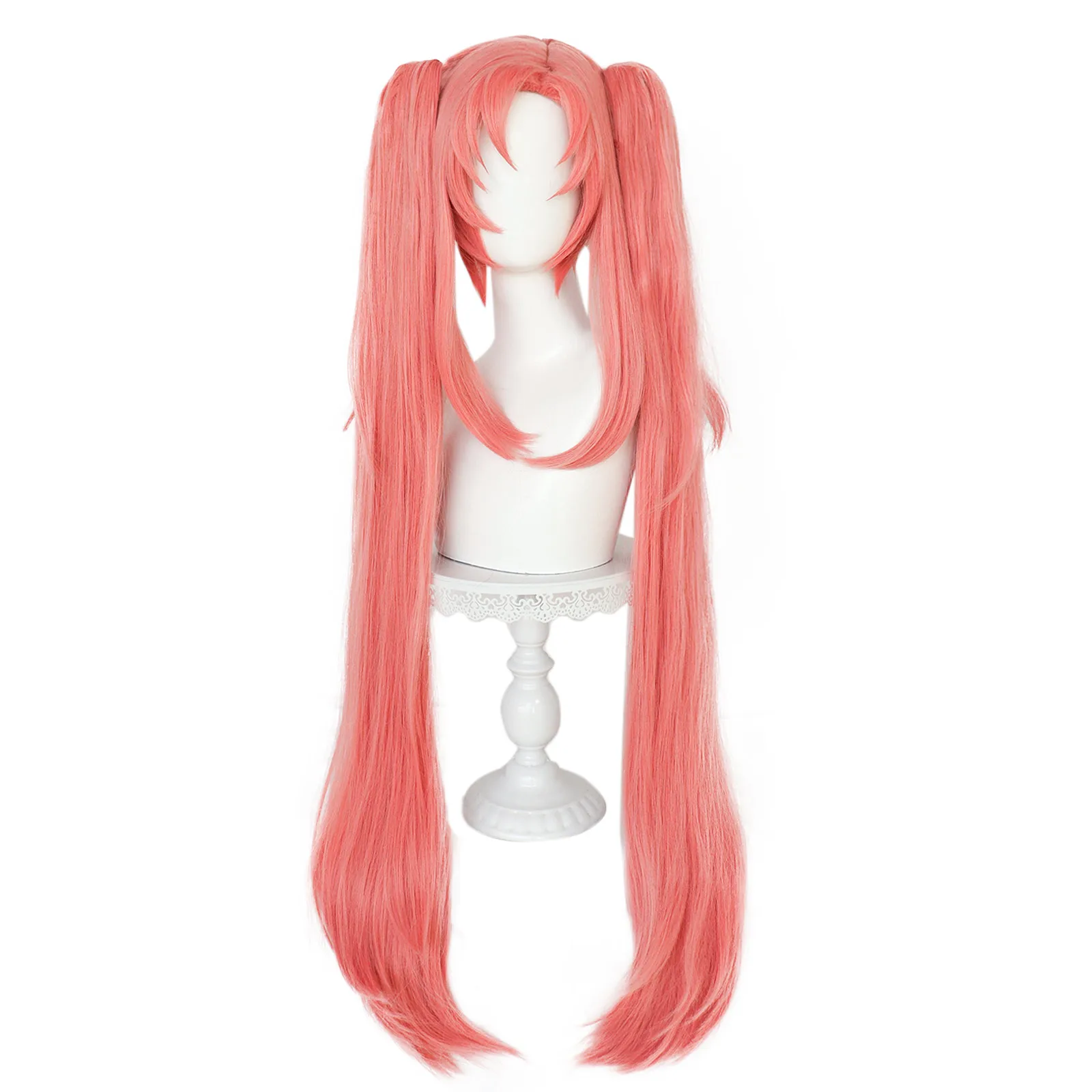 

Парик Синтетический розовый длинный, с супердлинными прямыми волосами для косплея аниме, для Хэллоуина, карнавала, выставки, Косплея