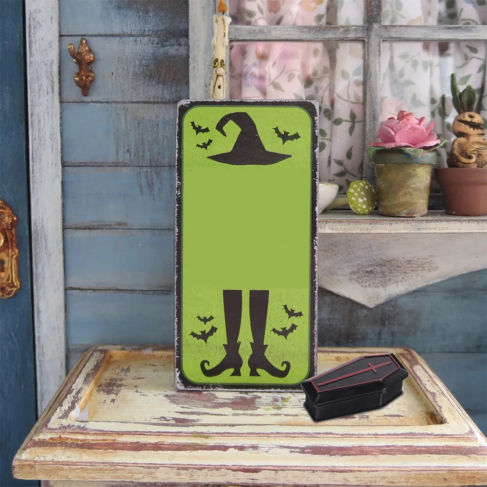 

4Sets Halloween Coffin Set Mini Coffin Box Decorative Party Favor Trick Prank Tabletop Decor Mini Coffins