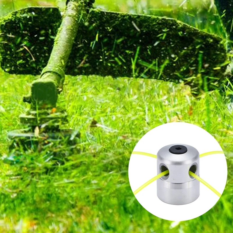 Lawn Mower Mowing Head Universal Non-Removable Wear-Resistant Spiral Nylon Mowing Rope Aluminum Cylinder Accessories