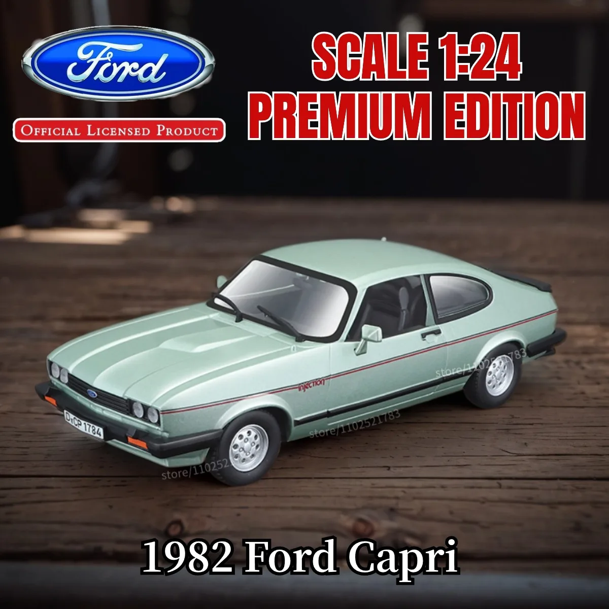 Bburago 1:24 1982 Ford Capri Replica Car Model Scale Miniature Toy – Stunning Addition to Your Diecast Car Collection